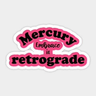 mercury retrograde Sticker